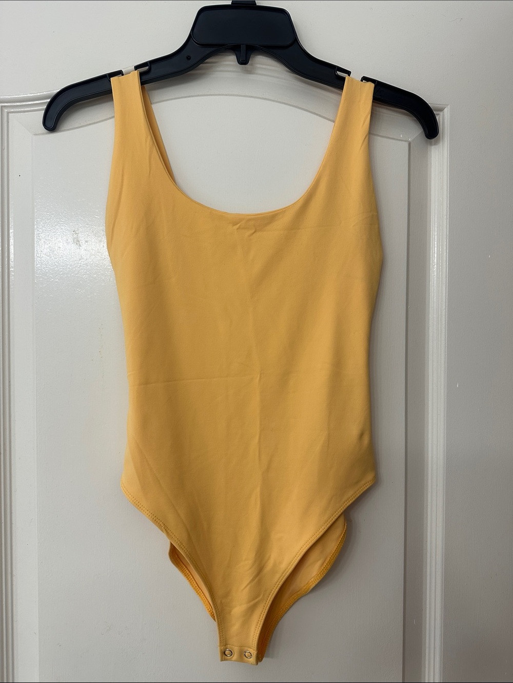 Forever 21 Mustard Yellow Scoop Neck Bodysuit
